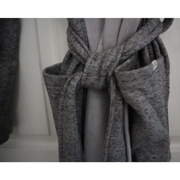 UGG 1096932 Men's Sz XL/2XL Gray Heather Robinson Cotton Fleece Robe - Picture 4 of 13